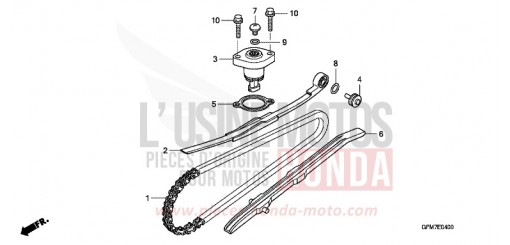 CAM CHAIN/TENSIONER NHX110WHA de 2010